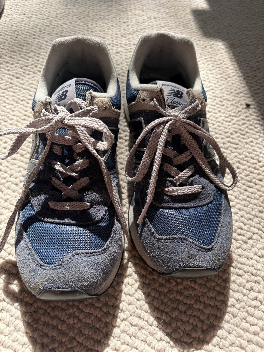 New Balance Blue Gray Casual Running Sneakers